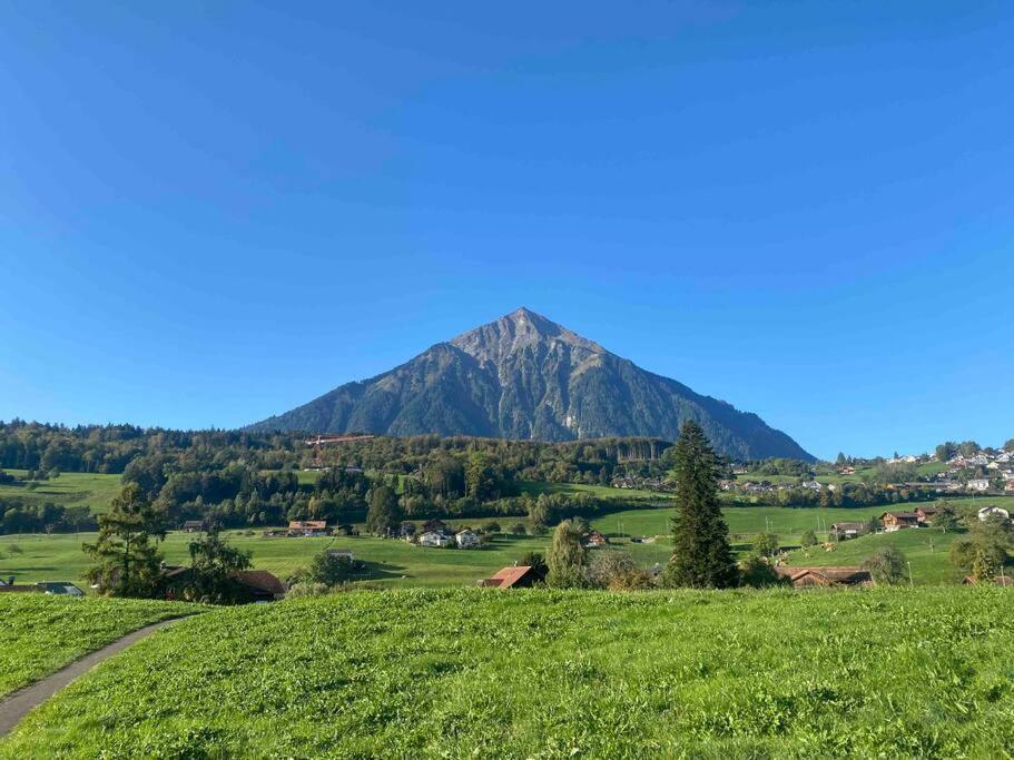 See Und Berge Garden Faulensee Exterior foto