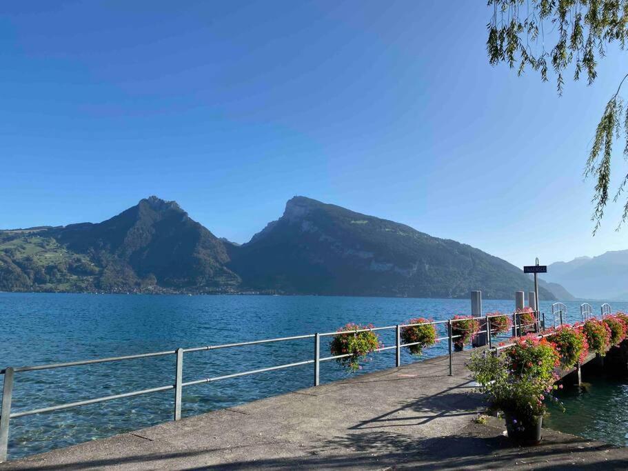 See Und Berge Garden Faulensee Exterior foto